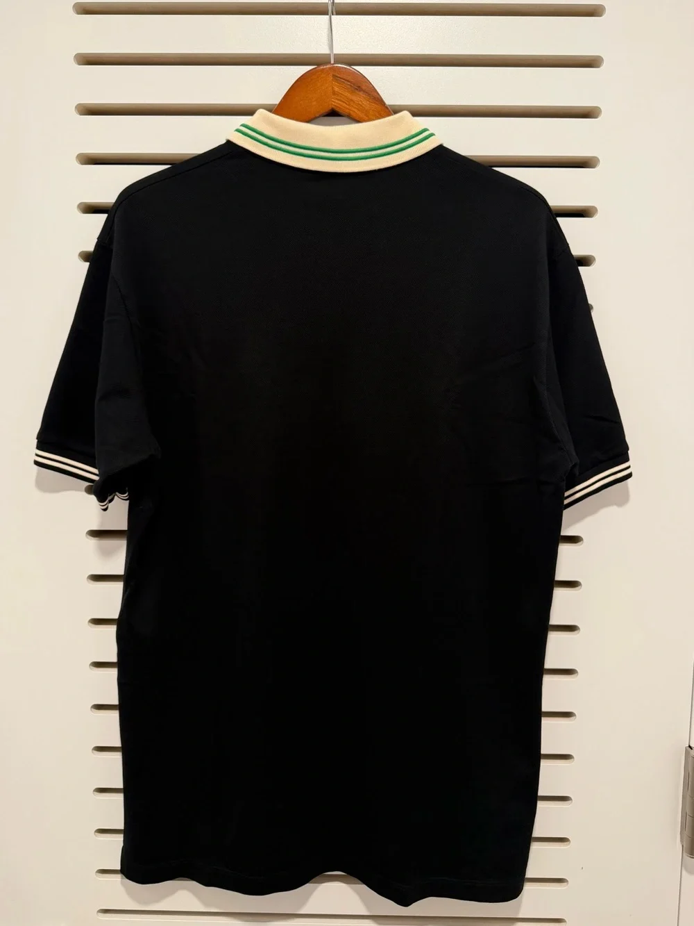 Gucci Piquet Polo Interlocking G Collar Black XXXL
